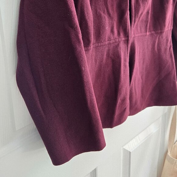 Ann Taylor Factory - Burgundy Woven Jacket Small - Picture 3 of 5